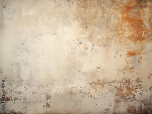 Obraz brown grunge concrete wall abstract texture background created with Generative AI technology