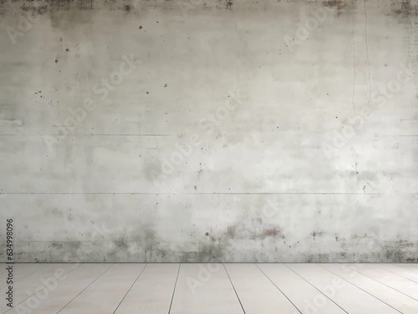 Obraz Gray grunge concrete wall abstract texture background created with Generative AI technology