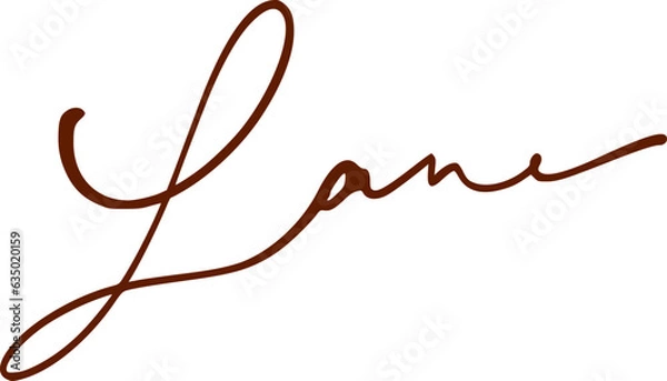 Fototapeta signature series L design illustration