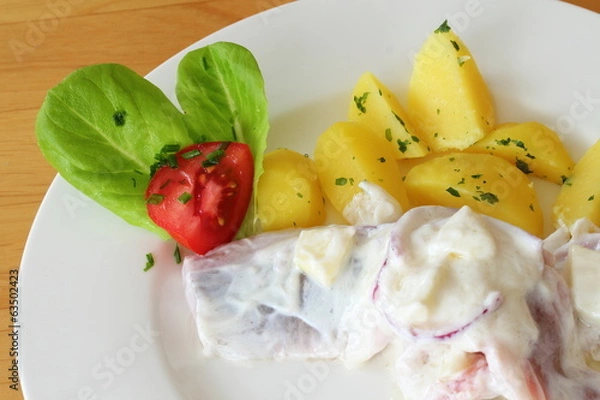 Obraz Soused herring with potatoes