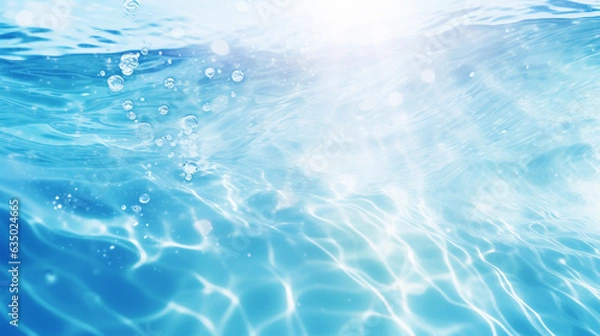 Fototapeta blue water background. Generative Ai. 