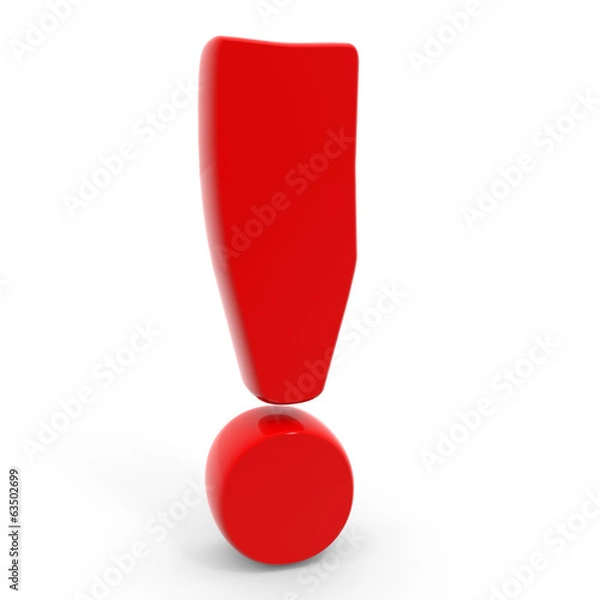 Fototapeta Exclamation mark.