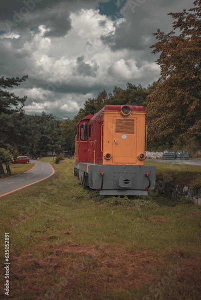 Obraz train in the countryside