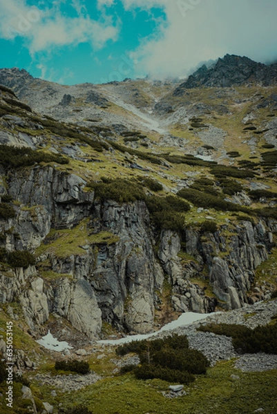 Obraz mountain landscape with clouds