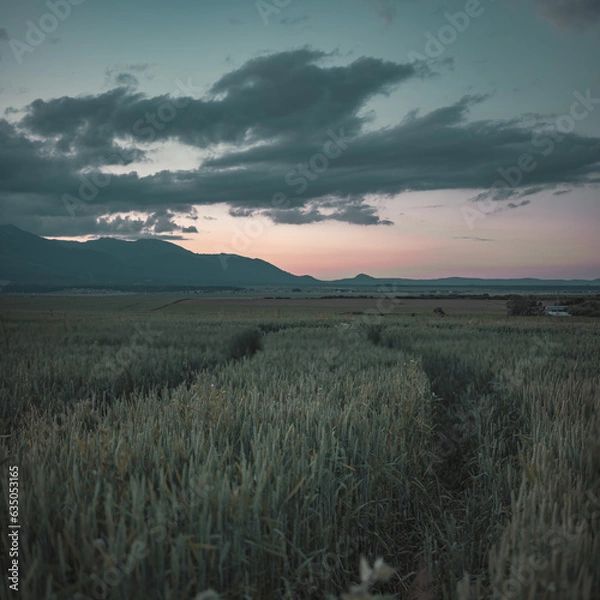 Obraz sunrise over the mountains