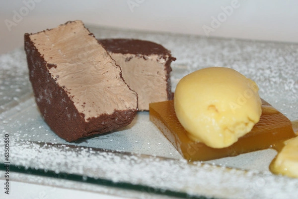 Obraz Eisvariation mit Passionsfrucht