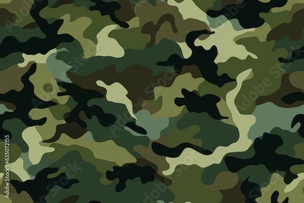 Fototapeta Military background. Graphic resource or blank as copy space. AI generated, human enhanced