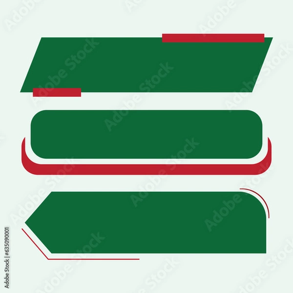 Fototapeta Vector Text Box Shape Design Template