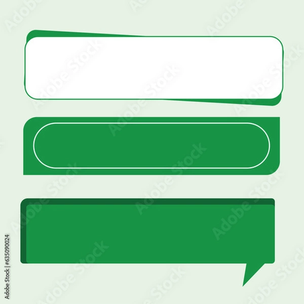 Fototapeta Vector Text Box Shape Design Template