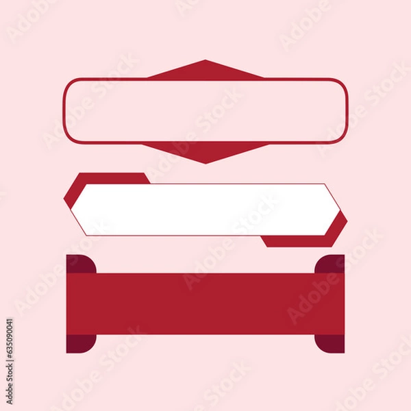 Fototapeta Vector Text Box Shape Design Template