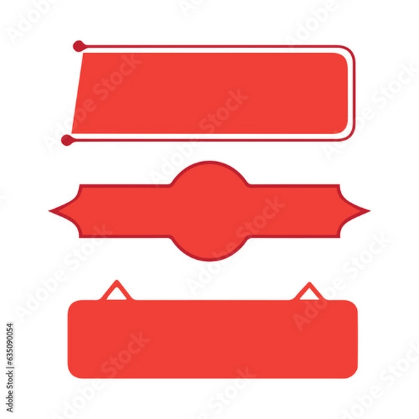 Fototapeta Vector Text Box Shape Design Template