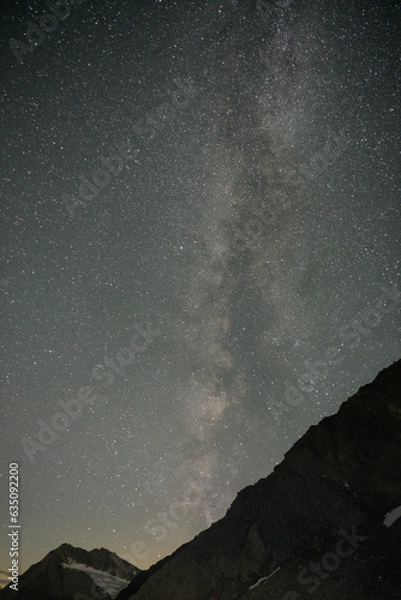 Fototapeta milky way over the hochwilde