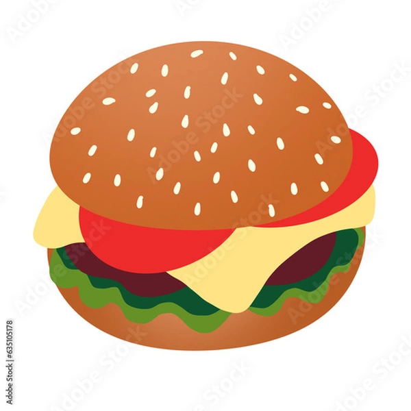 Obraz burger and fries