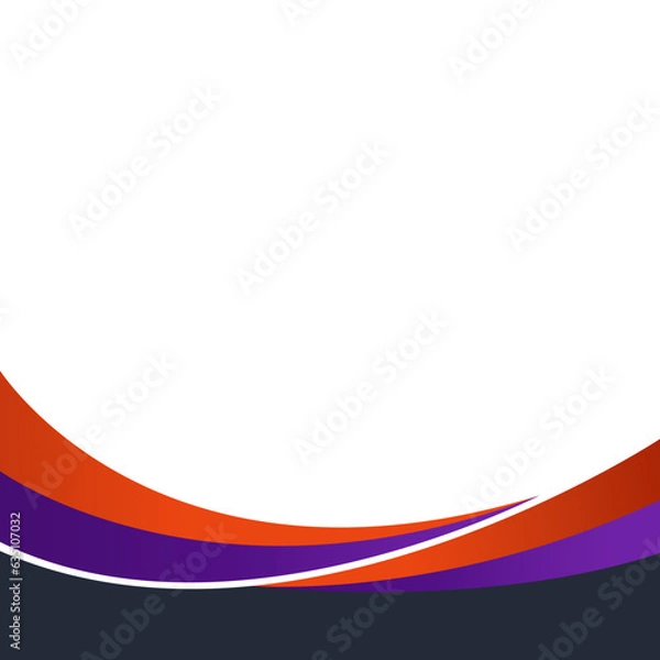 Obraz Gradient Wavy Footer