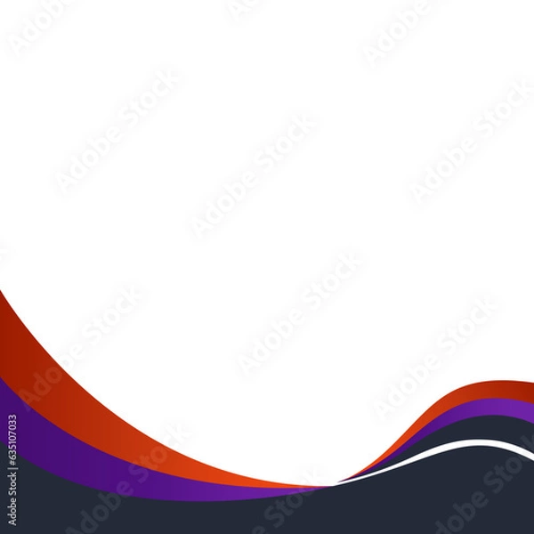 Obraz Gradient Wavy Footer