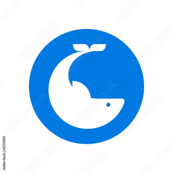 Obraz whale logo 
