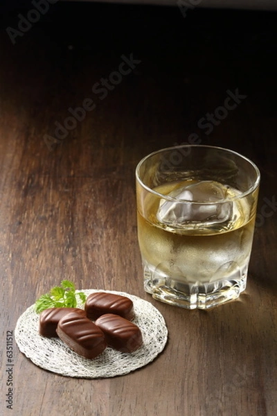 Fototapeta ブランデーとチョコレート