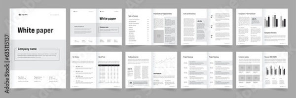 Obraz whitepaper design template