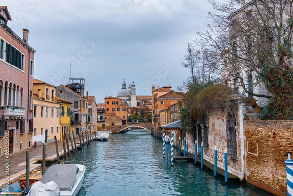 Obraz Views of Venice in December, Veneto, Italy