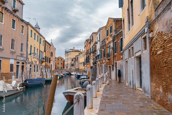 Obraz Views of Venice in December, Veneto, Italy