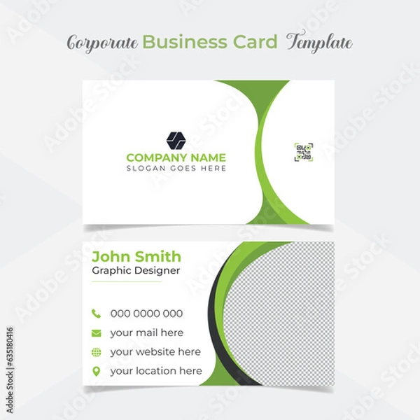 Fototapeta creative modern professional company business card template design
