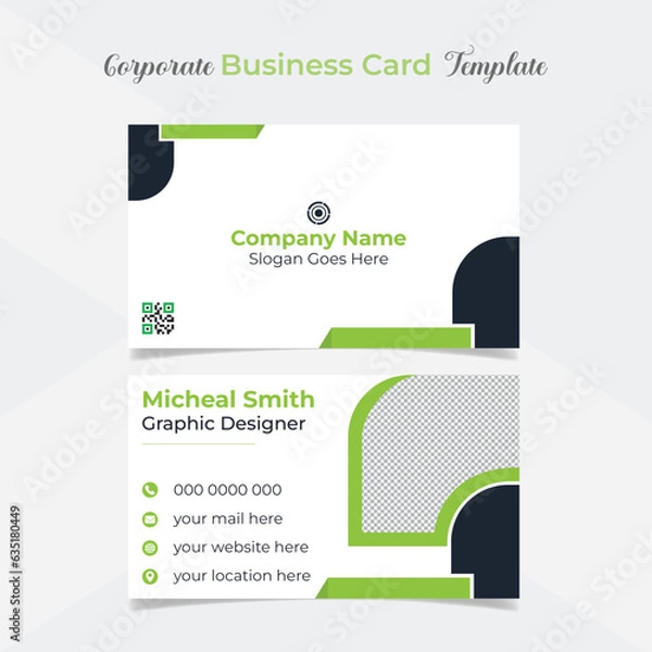 Obraz modern and clean professional company business card template design
