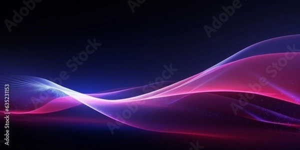Fototapeta Cosmic dance of vibrant light streaks in space, Generative AI