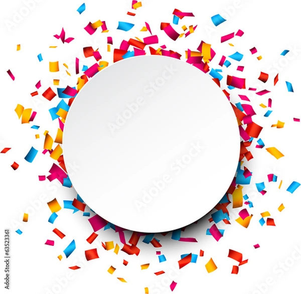 Obraz Tło uroczystość konfetti.