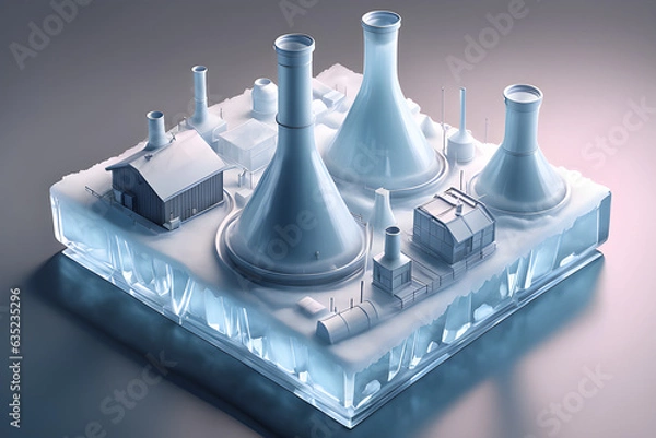 Fototapeta a-brilliant-glass-made-of-ice. generative ai