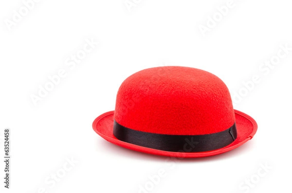 Obraz Red hat isolated white background