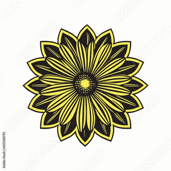 Obraz yellow flower isolated on white