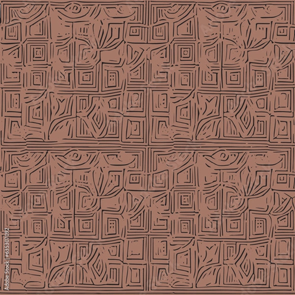 Obraz seamless pattern with maze