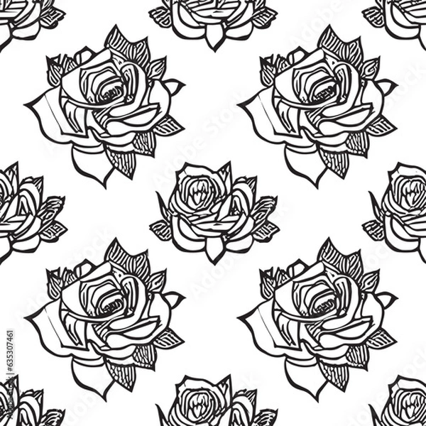 Obraz seamless background with roses