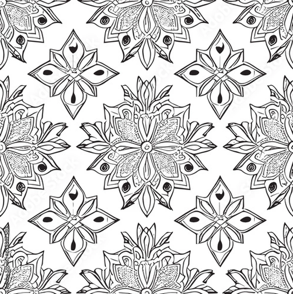 Obraz seamless pattern with flowers