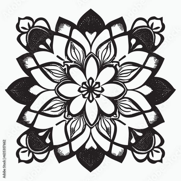 Obraz abstract floral ornament