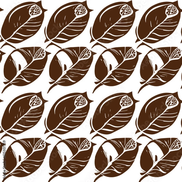 Obraz seamless pattern with leaves