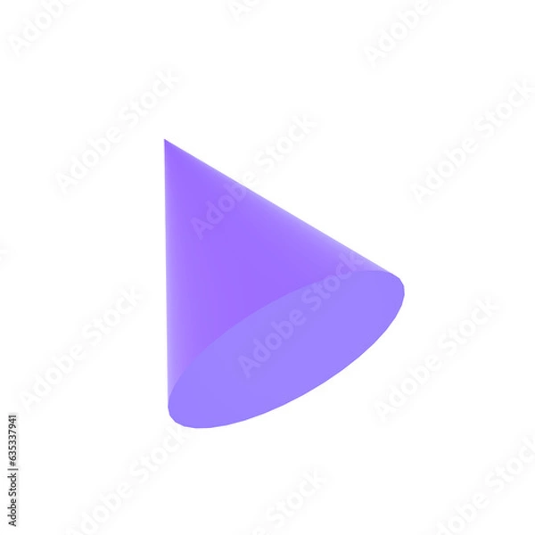 Obraz Purple cone 3D