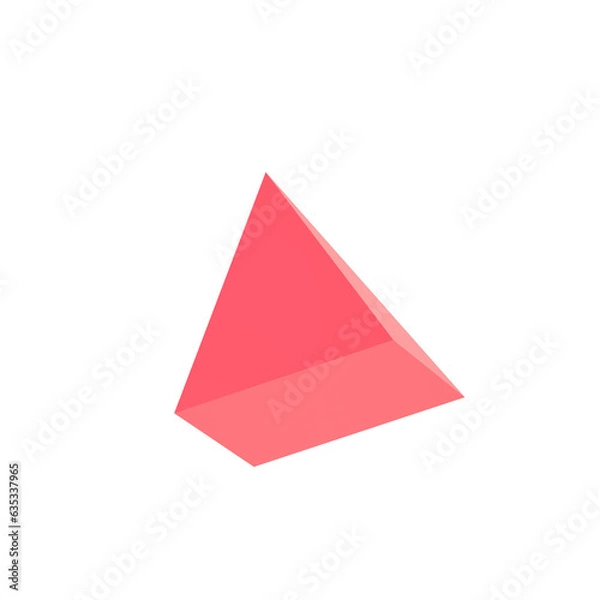 Fototapeta Red pyramid 3d