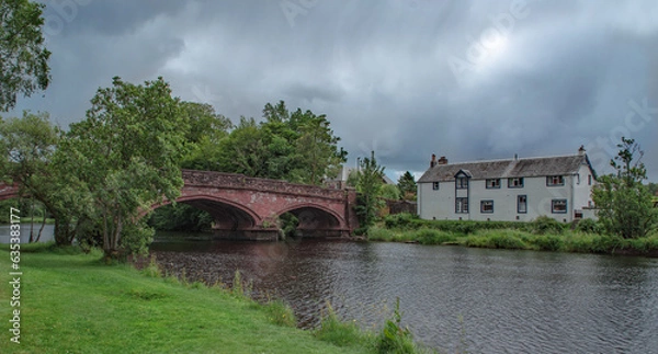 Fototapeta Old Bridge in Callander, Scotland, Great Britain.