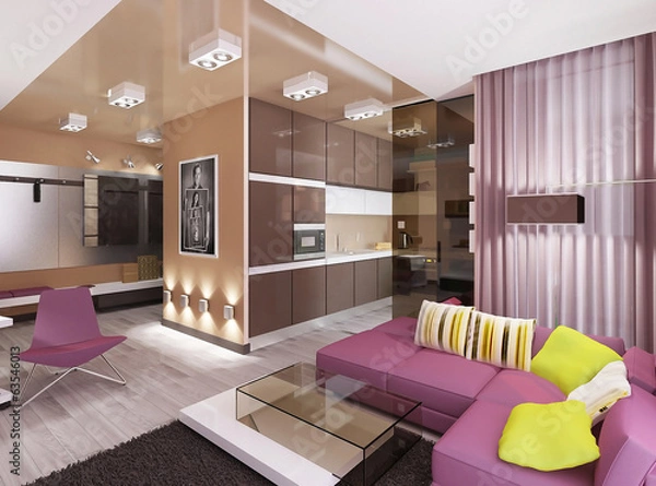 Obraz Гостиная комната интерьер