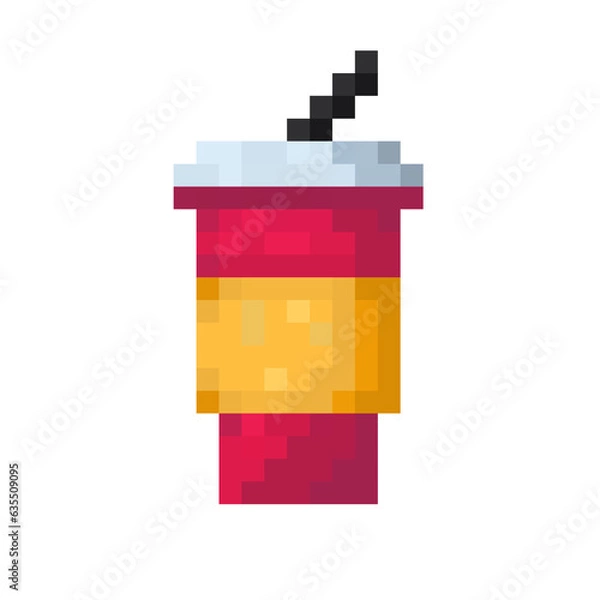 Obraz Cup from blocks isolated