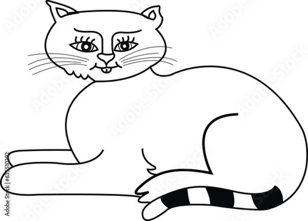 Obraz Cat Vector