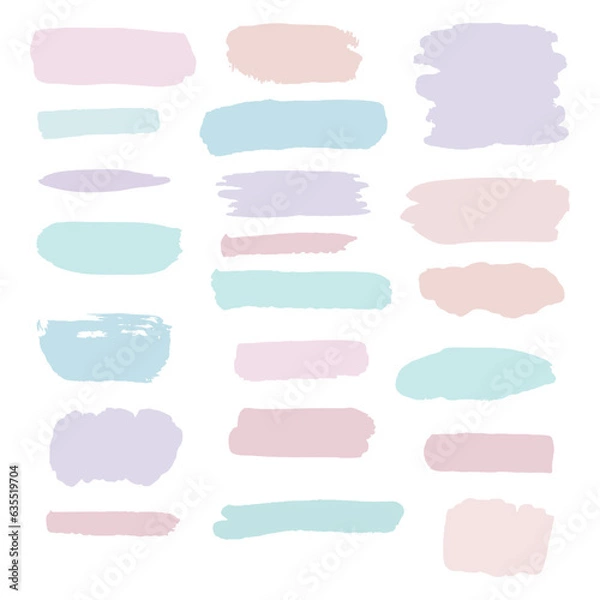 Obraz Vector brush stroke paint stain ink illustration