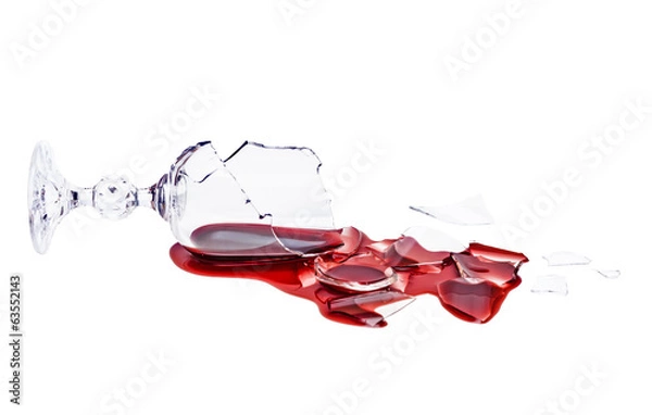 Obraz Poured red wine