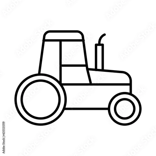 Obraz Tractor Icon Design