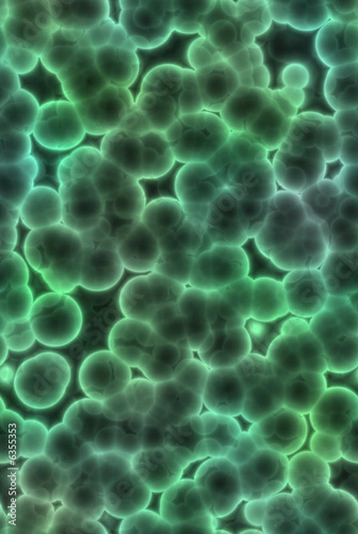 Obraz virus cells macro shot, digitally rendered image