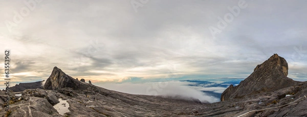 Fototapeta Mount Kinabalu peak