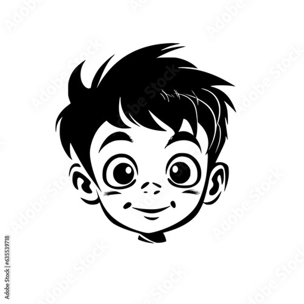 Fototapeta Child Face Vector