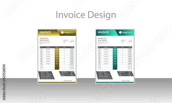 Obraz Invoice Design