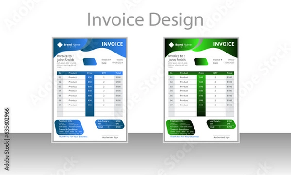 Obraz Invoice Design